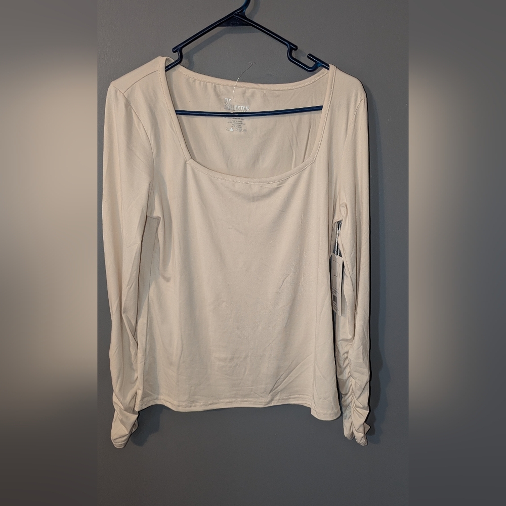 Fit Collective Cream Long Sleeve Top